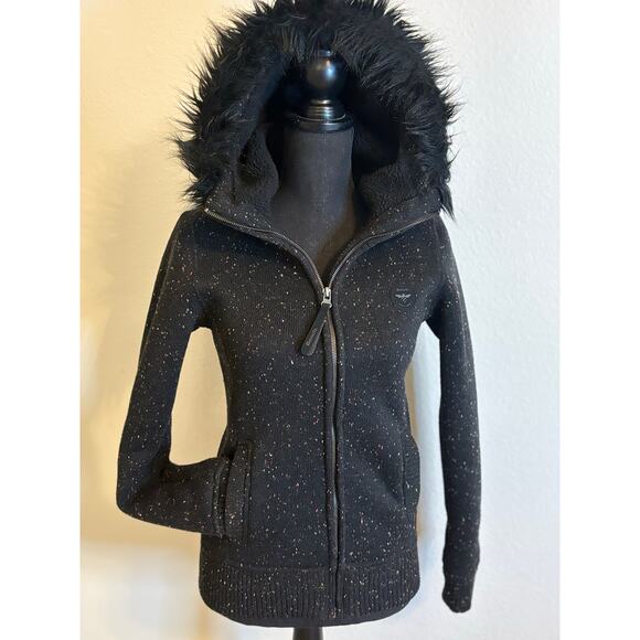 Bench Jackets & Blazers - BUCKLE BENCH Petersham Active Jacket Fur Trim ZipUp Hoodie, Teddy Bear Lining